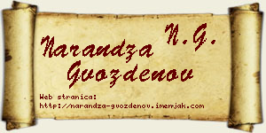 Narandža Gvozdenov vizit kartica